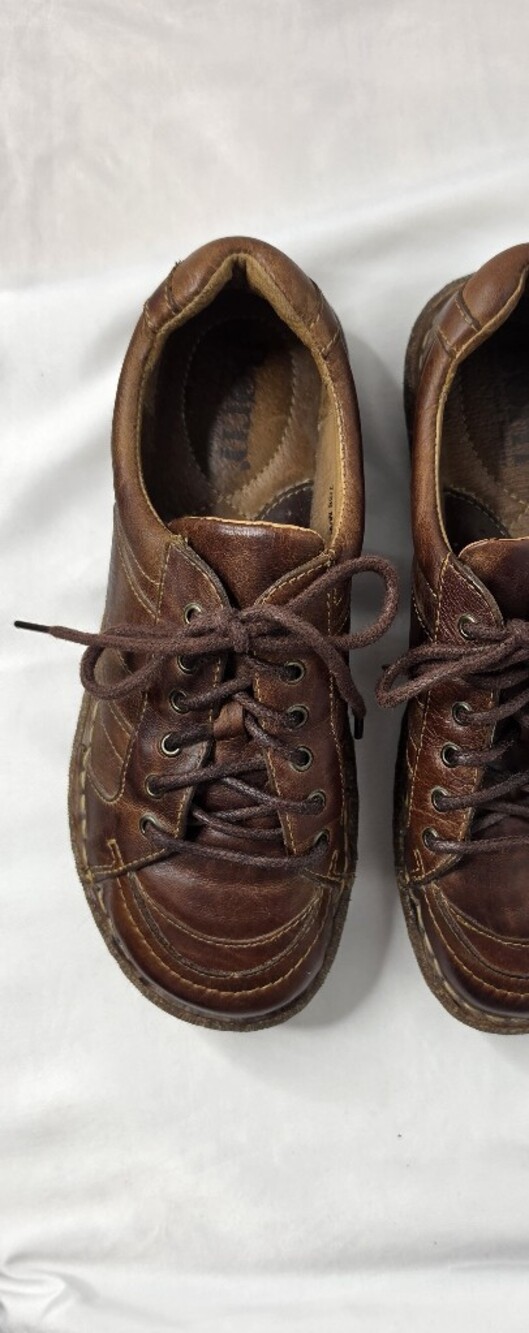 Born Womens Melissa Brown Leather Oxford Lace Up Shoes Size 7M EU38 Handcrafted - Picture 5 of 10